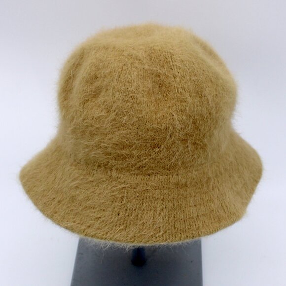 DNY Accessories - DNY DY-Bell-2 Angora Blend Tan Bell Bucket Hat